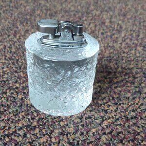 Class Ice Cube Style  lighter & Matching By Martha Deco